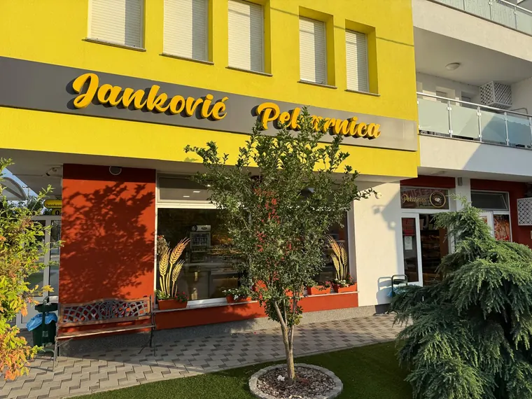 Žuto pročelje pekarnice Janković na Osječkoj ulici